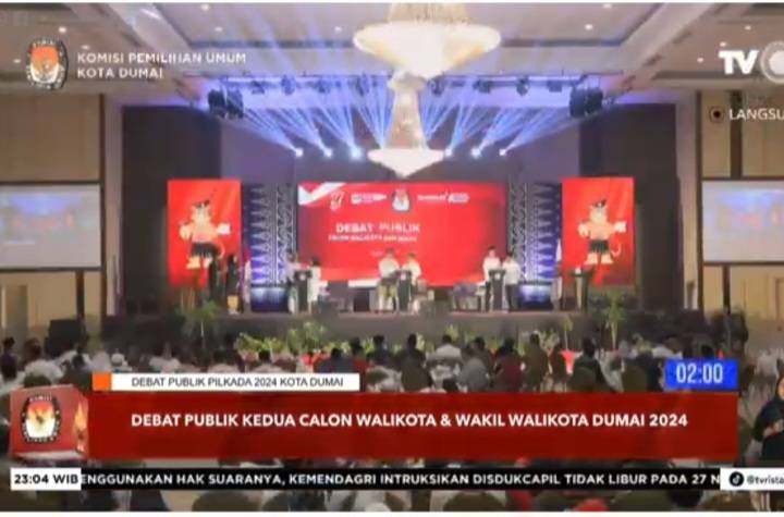 H Paisal-Sugiyarto Kuasai Panggung Debat II Pilkada Dumai 2024