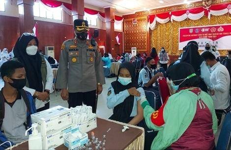 Kapolres Targetkan 85 Persen Capaian Vaksinasi di Dumai