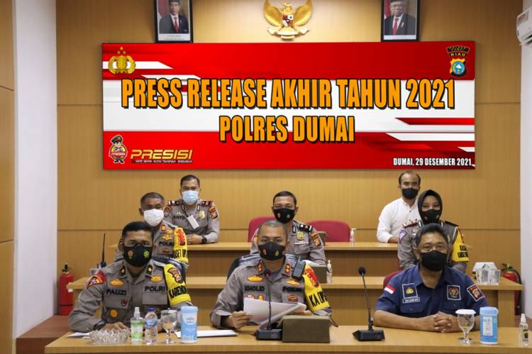 Capaian Kinerja Polres Dumai 2021, Terbanyak Kasus Narkoba