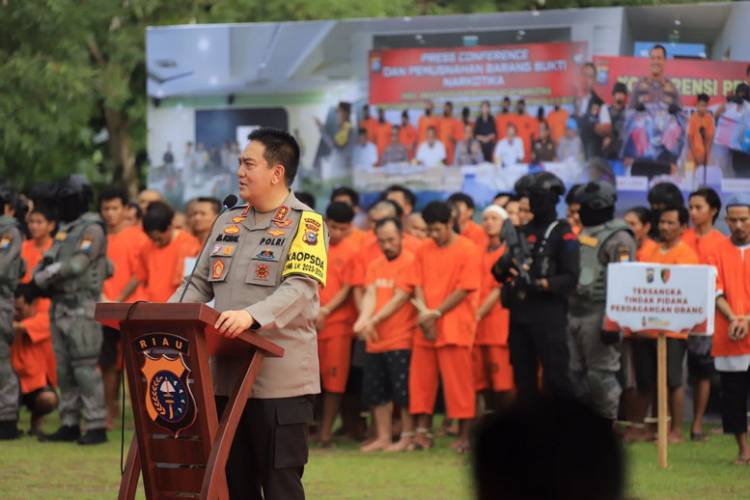 Jaga Kondisi Kamtibmas Lebih Kondusif, Polda Riau 'All Out' Perang Beragam Kejahatan