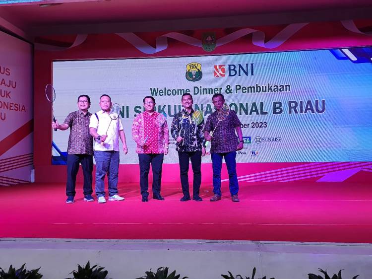 Gubernur Buka BNI Sirnas B 2023, Pemprov Dukung Riau Tuan Rumah Kejuaraan Internasional