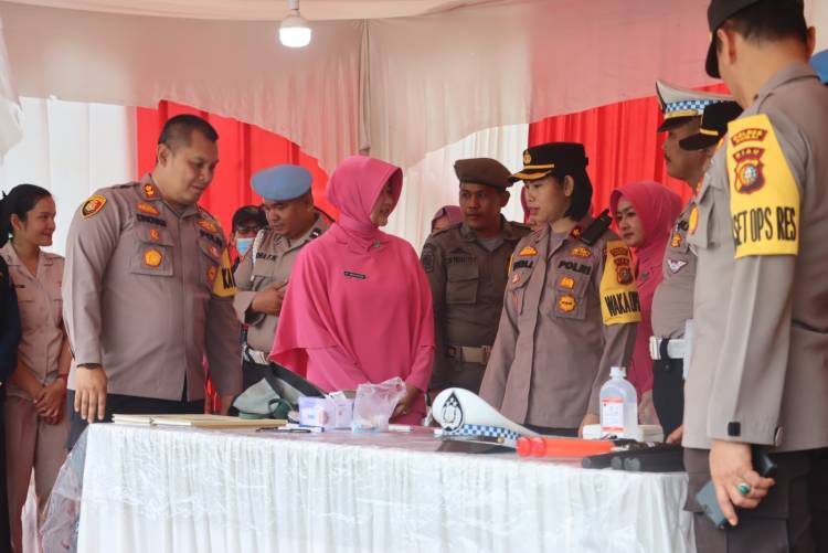 Begini Cara Kapolres Dumai AKBP Dhovan Sosialisasi Pemilu Damai dan Pantau Pos Pam Nataru 2023