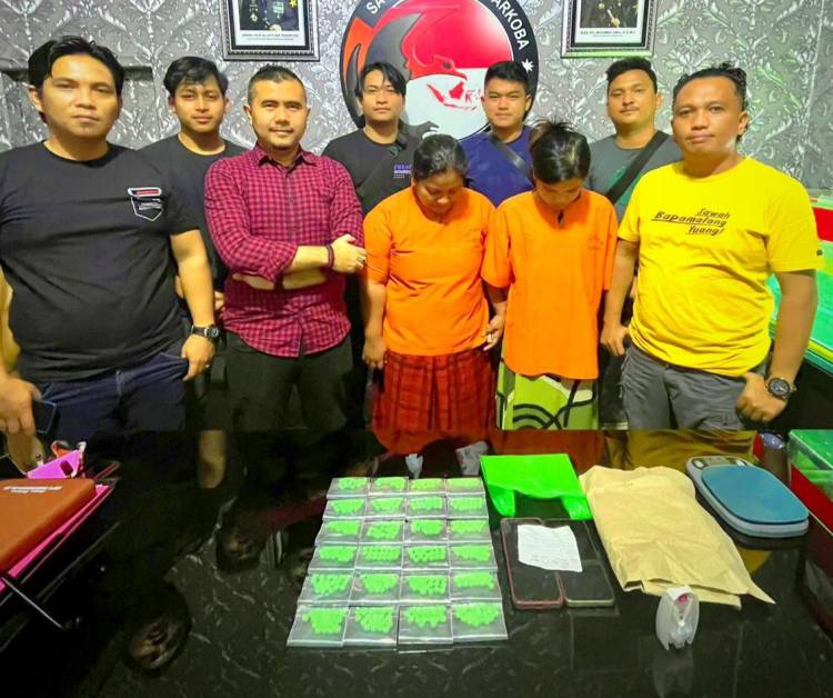 Edar Narkoba, Nur dan Nita Ditangkap Anggota Polres Rohil, Ratusan Pil Exstasi Diamankan