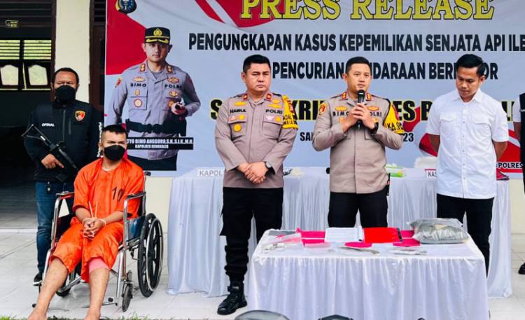 Melawan dan Rampas Pistol Petugas, Pelaku Curanmor Ditembak Anggota Polres Bengkalis