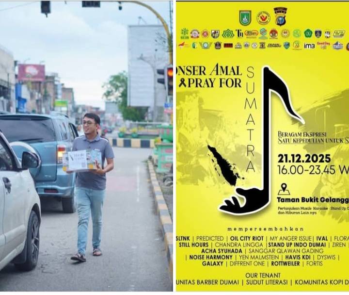 Malam Ini Konser Amal Galang Bencana Sumatera di Taman Bukit Gelanggang Dumai